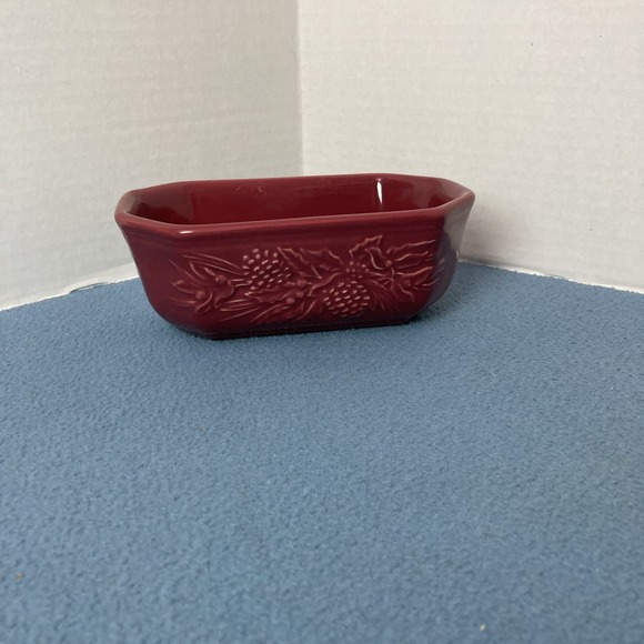 Longaberger Other - Longaberger Pottery Nature's Garland Paprika Serving/Candy/Nut/Decor Dish